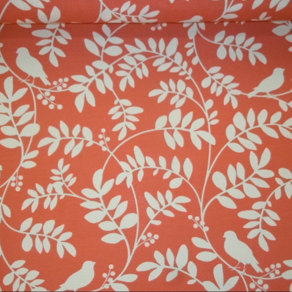 Outdoor Robert Allen New Botany Coral Bird Floral